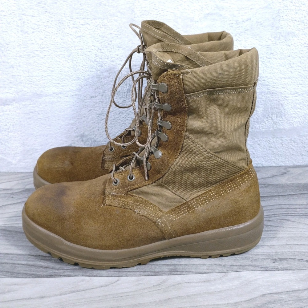 Belleville AHWC Hot‎ Weather Military Combat Boots Coyote Vibram Size 11.5 W